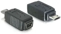 Delock 65063, Delock USB 2.0 Adapter [1x USB 2.0 Stecker Micro-B - 1x Mini-USB] 65063