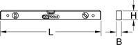 KS Tools 204.5800, KS Tools 204.5800 Elektriker-Wasserwaage 800mm 0.5mm