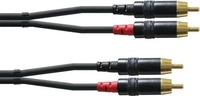 Cordial CFU1,5CC, Cordial CFU1,5CC Audio Adapterkabel [2x Cinch-Stecker - 2x