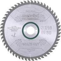 Metabo 628083000, Metabo multi cut - professional, 216x30, Z60 FZ/TZ, 5&deg;neg.