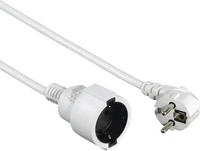 Hama 00047865, Hama 00047865 Strom Verl&auml;ngerungskabel Wei&szlig; 3 m H05VV-F 3G 1,5...