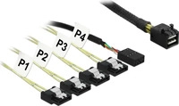 Delock 83322, Delock Festplatten Anschlusskabel [1x Mini-SAS-Stecker (SFF-8643) - 4x
