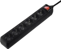 Hama 00137266, Hama 00137266 Steckdosenleiste Schwarz Schutzkontakt 1St.
