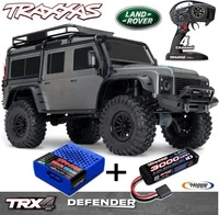 Traxxas 82256-4-SLVR, Traxxas TRX-4 Land Rover Defender Brushed 1:10 RC Modellauto