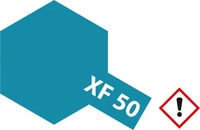 Tamiya 81350, Tamiya Acrylfarbe Feldblau (matt) XF-50 Glasbeh&auml;lter 23ml, Grundpreis: