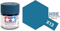 Tamiya 81013, Tamiya Acrylfarbe Metallic-Blau (gl&auml;nzend) X-13 Glasbeh&auml;lter 23ml,