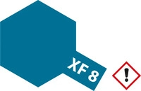 Tamiya 81308, Tamiya Acrylfarbe Blau (matt) XF-8 Glasbeh&auml;lter 23ml, Grundpreis: