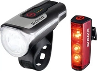 Sigma 17860, Sigma Fahrradbeleuchtung Set AURA 80 FL / Blaze Set LED akkubetrieben