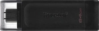 Kingston DT70/64GB, Kingston DataTraveler 70 USB-Stick Retail 64GB Schwarz DT70/64GB