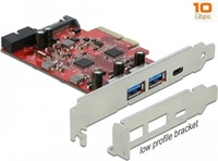 Delock 90492, Delock 90492 PCI-Express Karte USB-A (USB 3.2 Gen 1), USB-A (USB 3.2