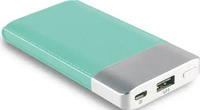 RealPower 282248, RealPower PB-4000 Powerbank 4000 mAh LiPo Blau Statusanzeige