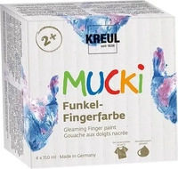 Vedes 2318, Vedes MUCKI Funkel-Fingerfarbe 4er Set 2318, Grundpreis: &euro;...