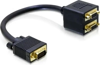 Delock 65060, Delock 65060 VGA Adapter [1x D-SUB-Stecker 15pol. - 2x...