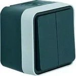 Berker 50753515, Berker Serientaster Aufputz W.1 Grau, Lichtgrau 50753515 1St.