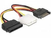 Delock 65235, Delock Strom Anschlusskabel 0.165 m Mehrfarbig