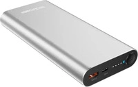 RealPower 282237, RealPower PB-20000 Powerbank 20000 mAh LiPo Silber Statusanzeige