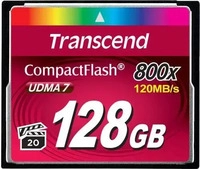 Transcend TS128GCF800, Transcend Premium 800x CF-Karte 128 GB