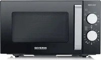 Severin 7762, Severin MW 7762 Mikrowelle Schwarz, Edelstahl 800W Grillfunktion