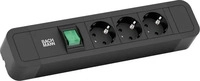 Bachmann 350006, Bachmann 350006 Steckdosenleiste Schwarz 1St.