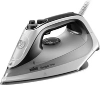 Braun 127403108, Braun SI7149WB Dampfb&uuml;geleisen Wei&szlig;, Schwarz 2900W