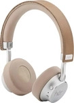 HER 41-10001, HER HF8 On Ear Headset Bluetooth, kabelgebunden Beige, Silber