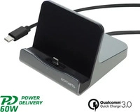 4Smarts 462261, 4Smarts Tischladestation 60W USB-C Quick Charge 3.0, USB PD Grau