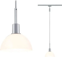 Paulmann 96972, Paulmann Sarrasani Pendelleuchte URail E14 Chrom (matt), Opal