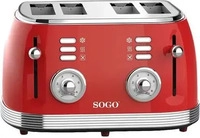 SOGO Human TOS-SS-5465, SOGO Human Technology 4-Scheiben-Toaster Kontrollleuchte,