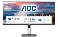 AOC U34V5C/BK, AOC Value-Line U34V5C/BK LED-Monitor EEK G (A - G) 86.4 cm (34 Zoll) AOC U34V5C/BK, AOC Value-Line U34V5C/BK LED-Monitor EEK G (A - G) 86.4 cm (34 Zoll)