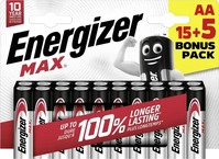 Energizer E303329900, Energizer Max Mignon (AA)-Batterie Alkali-Mangan 1.5V 20St.