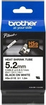 Brother HSE211E, Brother HSe HSE211E Bandfarbe: Wei&szlig; Schriftfarbe:Schwarz 5.2mm