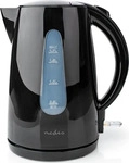 Nedis KAWK130EBK, Nedis KAWK130EBK Wasserkocher Schwarz Fassungsverm&ouml;gen: 1.7l