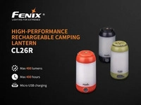 Fenix Light FECL26R-Rot, Fenix Light FECL26R-Rot CL26R LED Camping-Leuchte 400lm