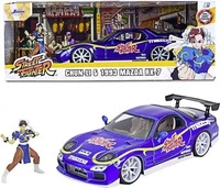 JADA TOYS 253255062, JADA TOYS Street Fighter 1993 Mazda RX7 mit Chun-Li Figur
