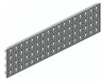 Stahl-Lochplatte Material STA wei&szlig; L.800mm B.200mm Element-System
