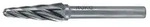 Fr&auml;sstift Form L KEL D.6mm Kopf-L.18mm Schaft-D.6mm HM Verz.Alu RUKO (Ausf&uuml;hrung: