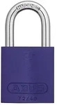 Hangschloss ABUS 72 farbig Aluminium (Farbe: 72/40HB40 lila gleichschlie&szlig;end)