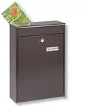 Zaunbriefkasten Burg-W&auml;chter Leipzig 778 weiss braun (Farbe: 778 Braun)
