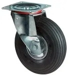 Luftrad D.200mm Trgf.75kg Lenkrolle m.Platte Rillenprofil (Ausf&uuml;hrung: 200mm
