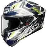 Shoei X-SPR Pro Escalate Helm, blau-gelb, Gr&ouml;&szlig;e XS f&uuml;r M&auml;nner
