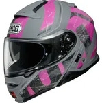 Shoei Neotec 2 Jaunt Klapphelm, grau-pink, Gr&ouml;&szlig;e 2XS f&uuml;r Frauen