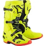 Alpinestars Tech 10 Motocross Stiefel, schwarz-rot-gelb, Gr&ouml;&szlig;e 44 45 f&uuml;r M&auml;nner