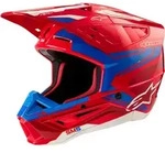 Alpinestars S-M5 Action 2 2024 Motocross Helm, rot-blau, Gr&ouml;&szlig;e M f&uuml;r M&auml;nner
