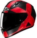 HJC C10 Tez Helm, schwarz-rot, Gr&ouml;&szlig;e 3XS f&uuml;r M&auml;nner