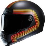 HJC V10 Foni Helm, schwarz-rot-gelb, Gr&ouml;&szlig;e XS 54 55 f&uuml;r M&auml;nner