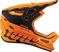 100% HU-HLT-2012-2430-YS, 100% 100% Status Jugend Downhill Helm Schwarz Orange
