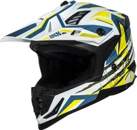 IXS X12045-M45-S, IXS iXS363 2.0 Motocross Helm Weiss Blau Gelb male
