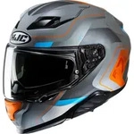 HJC F71 Arcan Helm, grau-orange, Gr&ouml;&szlig;e XS 54 55 f&uuml;r M&auml;nner