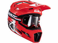 Leatt 3.5 V24 Logo Motocross Helm mit Brille DL1429-231-S