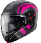 Caberg Horus X Road Klapphelm, grau-pink, Gr&ouml;&szlig;e M f&uuml;r M&auml;nner